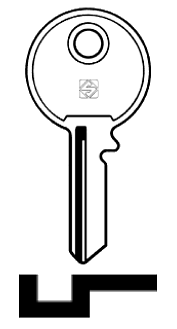 Afbeelding van Silca Cilindersleutel staal GL2R