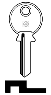 Afbeelding van Silca Cilindersleutel staal GL3