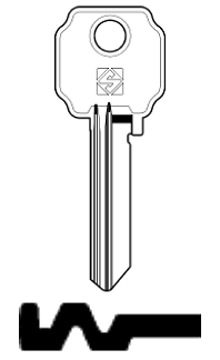Afbeelding van Silca Cilindersleutel staal LC15R