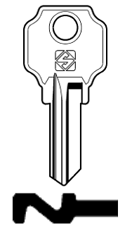 Afbeelding van Silca Cilindersleutel staal LC17