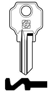 Afbeelding van Silca Cilindersleutel staal LC17R