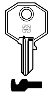 Afbeelding van Silca Cilindersleutel staal LC5R