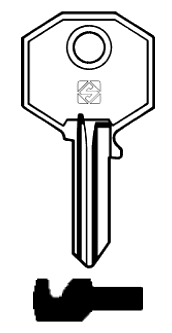 Afbeelding van Silca Cilindersleutel staal LC6R
