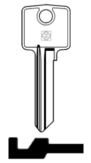 Afbeelding van Silca Cilindersleutel staal LC7R