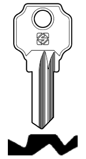Afbeelding van Silca Cilindersleutel staal LC9R