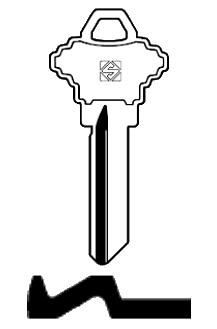 Afbeelding van Silca Cilindersleutel staal SH5