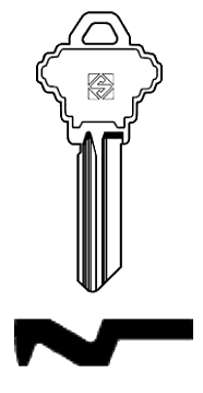 Afbeelding van Silca Cilindersleutel staal SH5R