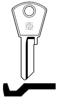 Afbeelding van Silca Cilindersleutel staal PZ1