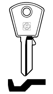 Afbeelding van Silca Cilindersleutel staal PZ3