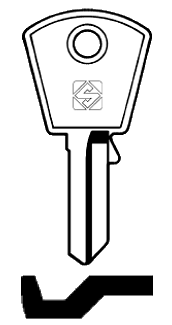 Afbeelding van Silca Cilindersleutel staal PZ4