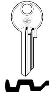 Afbeelding van Silca Cilindersleutel staal FB15R