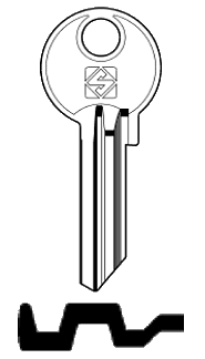 Afbeelding van Silca Cilindersleutel brass FB18R