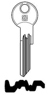 Afbeelding van Silca Cilindersleutel brass FB120RX