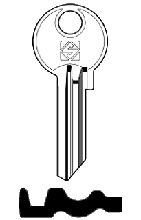 Afbeelding van Silca Cilindersleutel staal FB21R