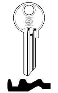 Afbeelding van Silca Cilindersleutel staal FB22R