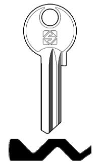 Afbeelding van Silca Cilindersleutel staal FB23R