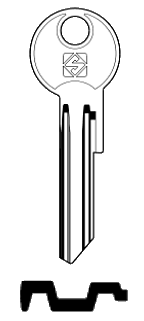 Afbeelding van Silca Cilindersleutel brass FB20X