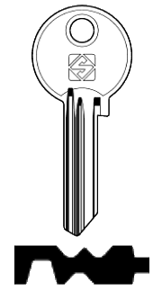 Afbeelding van Silca Cilindersleutel staal FB33