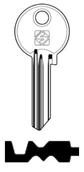 Afbeelding van Silca Cilindersleutel staal FB33R