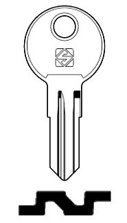Afbeelding van Silca Cilindersleutel staal FB36