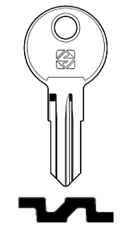 Afbeelding van Silca Cilindersleutel staal FB36R