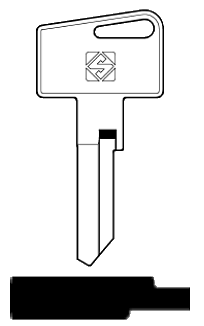 Afbeelding van Silca Cilindersleutel brass FB31