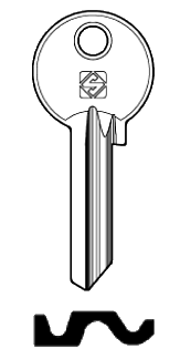 Afbeelding van Silca Cilindersleutel staal FB42R