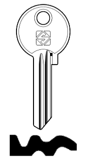 Afbeelding van Silca Cilindersleutel staal FB7R