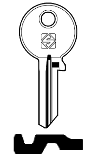Afbeelding van Silca Cilindersleutel staal FB83R