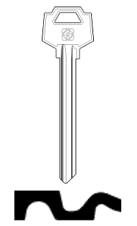 Afbeelding van Silca Cilindersleutel staal FAC11