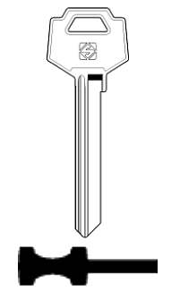 Afbeelding van Silca Cilindersleutel staal FAC12