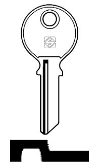 Afbeelding van Silca Cilindersleutel staal FAC3