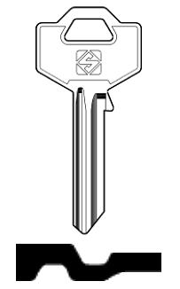 Afbeelding van Silca Cilindersleutel staal FAC5