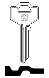 Afbeelding van Silca Cilindersleutel staal FAC5R