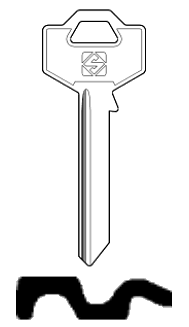 Afbeelding van Silca Cilindersleutel staal FAC9