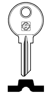 Afbeelding van Silca Cilindersleutel brass SOP17R