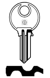 Afbeelding van Silca Cilindersleutel staal TN10