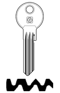 Afbeelding van Silca Cilindersleutel brass TN31R