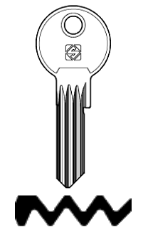 Afbeelding van Silca Cilindersleutel staal TN35