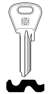 Afbeelding van Silca Cilindersleutel staal TN53R