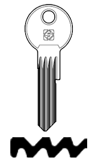 Afbeelding van Silca Cilindersleutel brass TN50