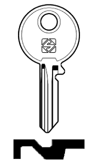 Afbeelding van Silca Autosleutel z/plastic kop staal UNI13