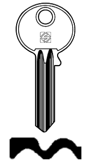 Afbeelding van Silca Cilindersleutel staal UNI28