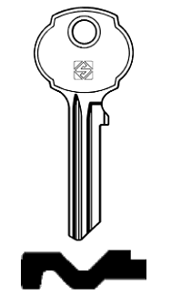 Afbeelding van Silca Cilindersleutel staal UNI3S