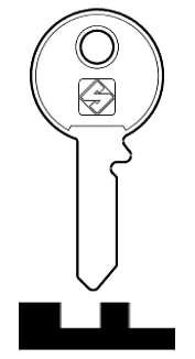 Afbeelding van Silca Cilindersleutel staal UNI5