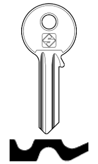 Afbeelding van Silca Cilindersleutel staal WE1R