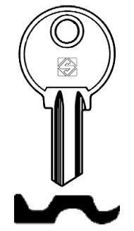 Afbeelding van Silca Cilindersleutel brass WE4R