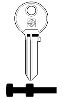 Afbeelding van Silca Cilindersleutel brass WE8