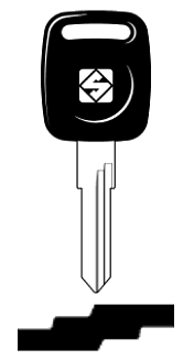 Afbeelding van Silca Autosleutel plastic kop brass HU49DP