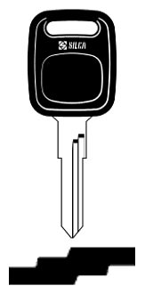 Afbeelding van Silca Autosleutel plastic kop staal HU49BP